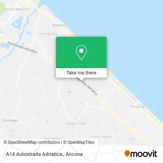 A14 Autostrada Adriatica. map