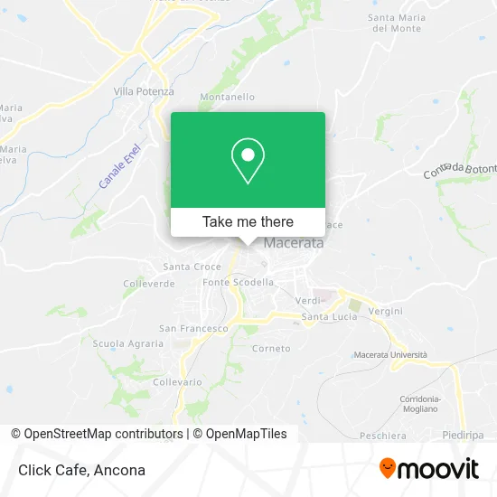 Click Cafe map
