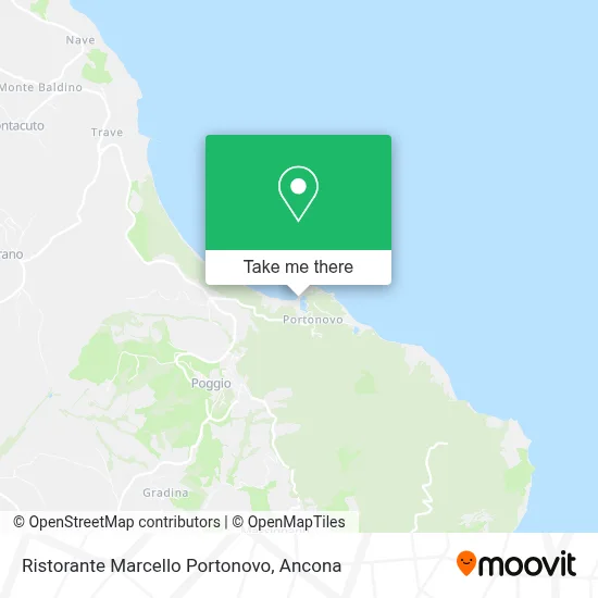 Ristorante Marcello Portonovo map