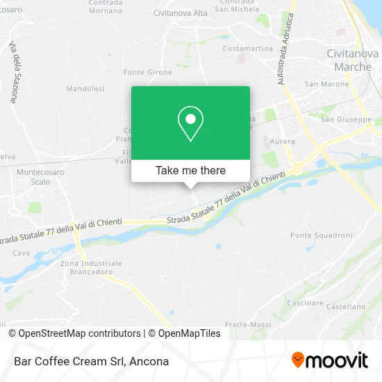 Bar Coffee Cream Srl map