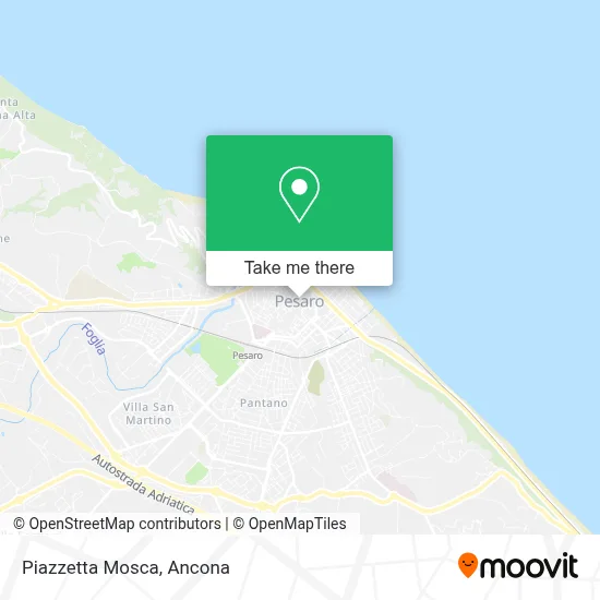 Piazzetta Mosca map