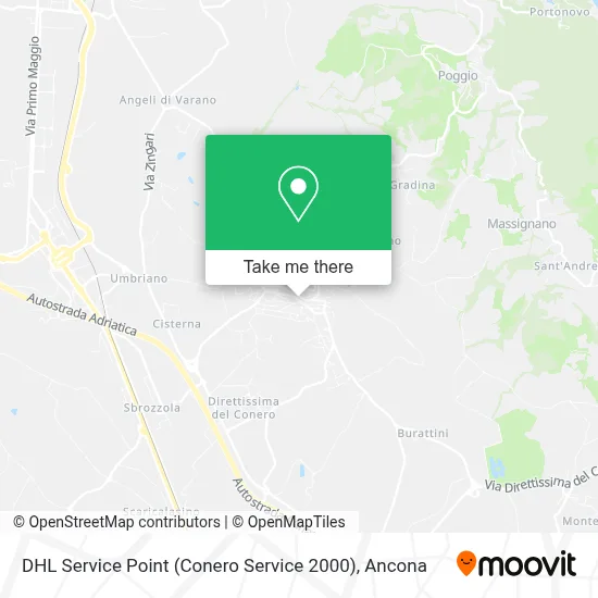 DHL Service Point (Conero Service 2000) map