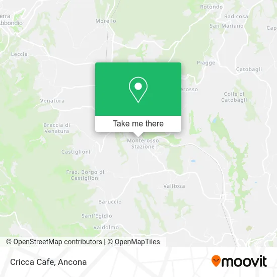 Cricca Cafe map