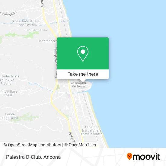 Palestra D-Club map