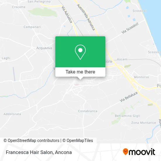 Francesca Hair Salon map