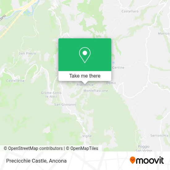 Precicchie Castle map