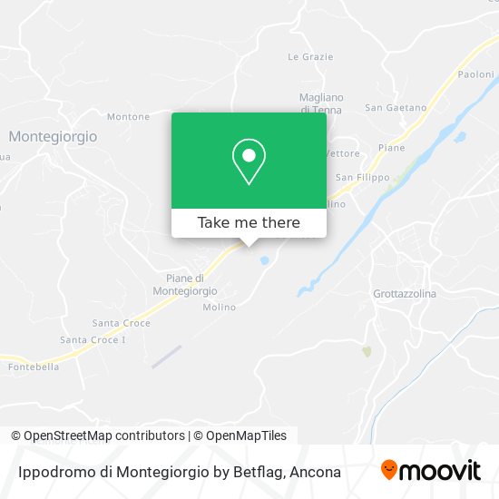 Ippodromo di Montegiorgio by Betflag map