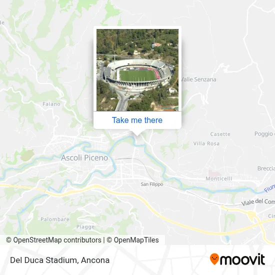 Del Duca Stadium map