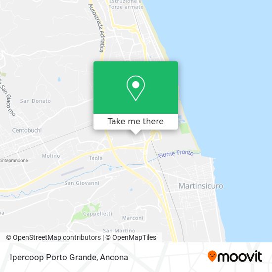 Ipercoop Porto Grande map