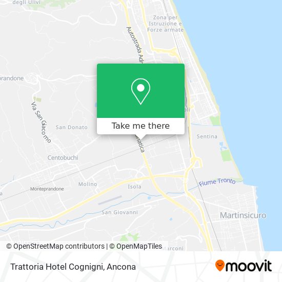 Trattoria Hotel Cognigni map
