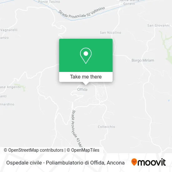 Ospedale civile - Poliambulatorio di Offida map