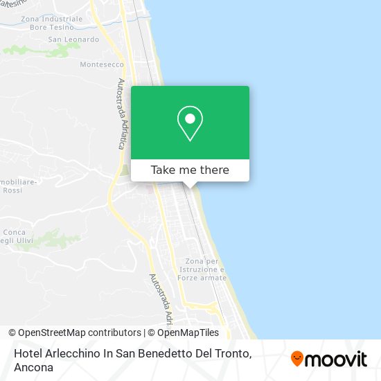 Hotel Arlecchino In San Benedetto Del Tronto map