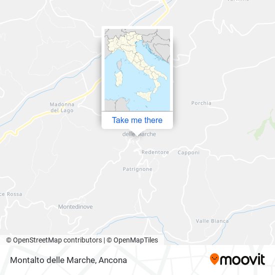 Montalto delle Marche map