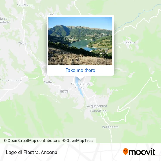 Lago di Fiastra map