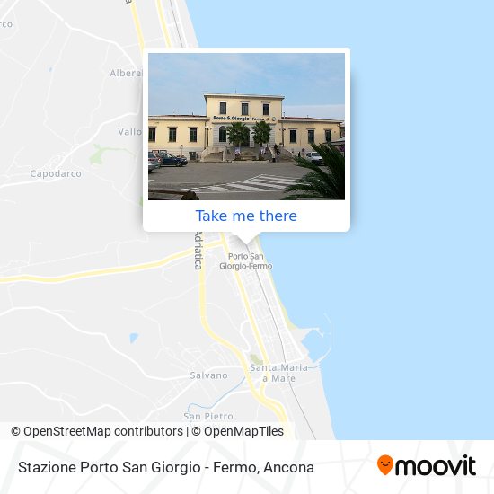 Stazione Porto San Giorgio - Fermo map