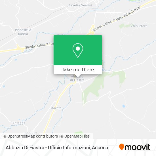 Abbazia Di Fiastra - Ufficio Informazioni map