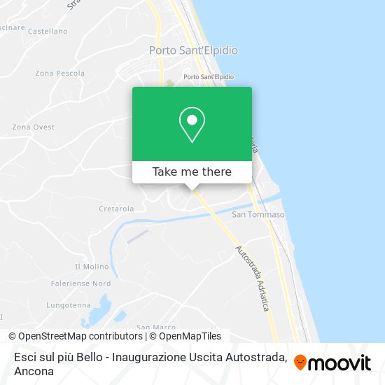 Esci sul più Bello - Inaugurazione Uscita Autostrada map