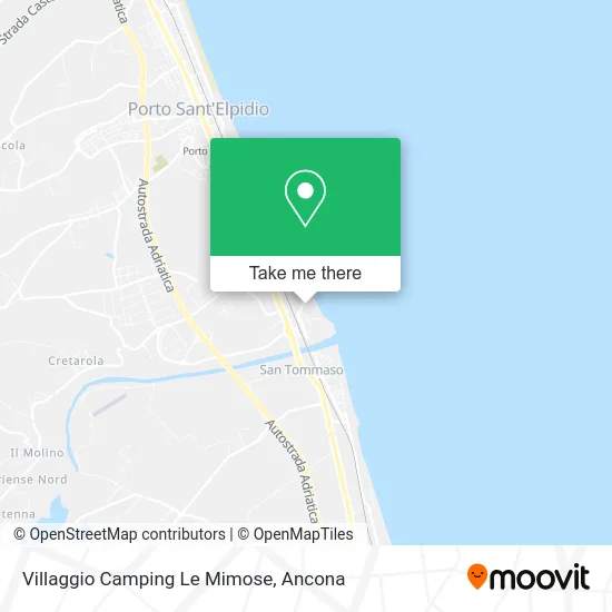 Villaggio Camping Le Mimose map