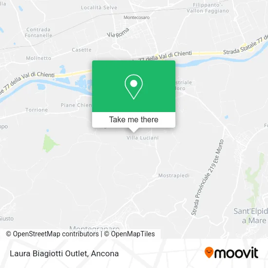 Laura Biagiotti Outlet map