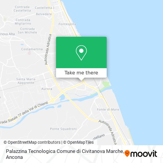 Palazzina Tecnologica Comune di Civitanova Marche map