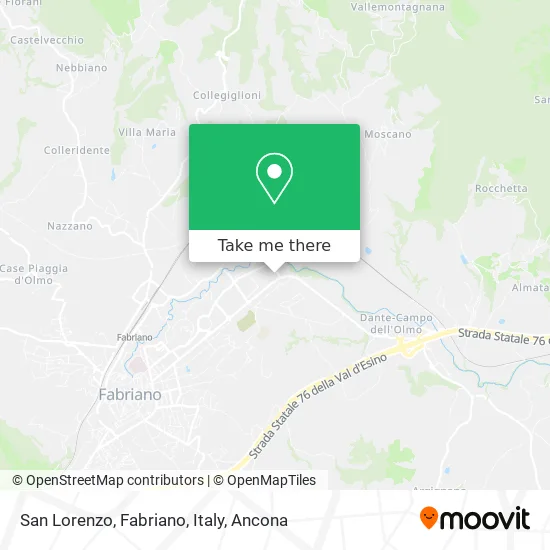 San Lorenzo, Fabriano, Italy map