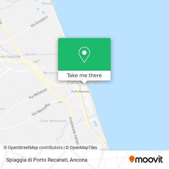 Spiaggia di Porto Recanati map