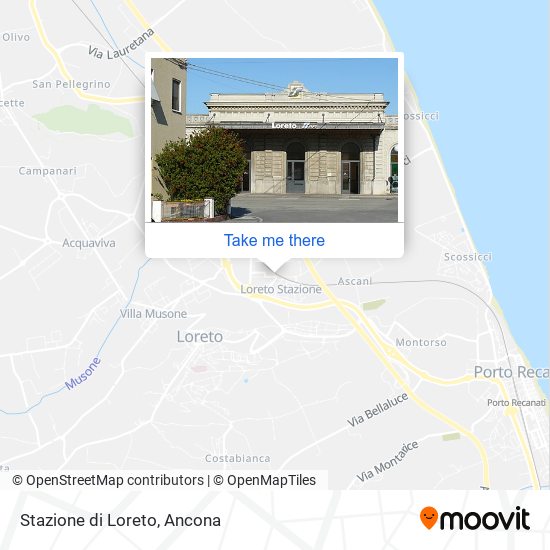 Stazione di Loreto map