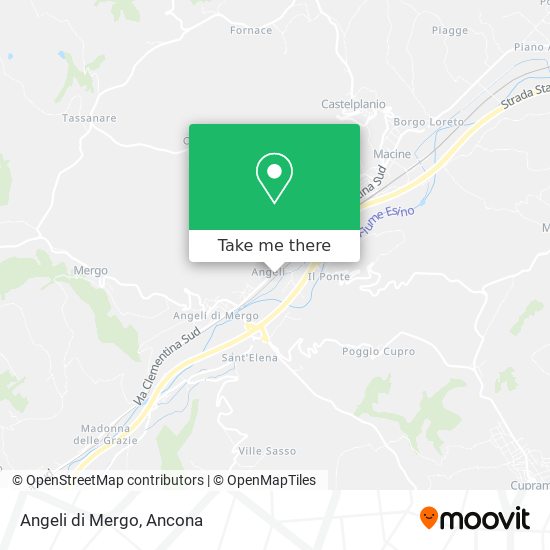 Angeli di Mergo map