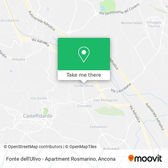 Fonte dell'Ulivo - Apartment Rosmarino map