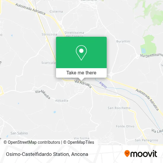 Osimo-Castelfidardo Station map