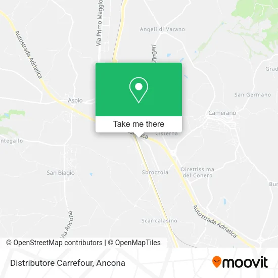 Distributore Carrefour map