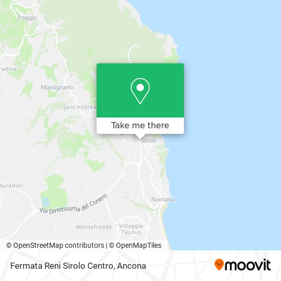 Fermata Reni Sirolo Centro map