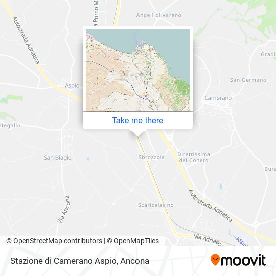 Stazione di Camerano Aspio map