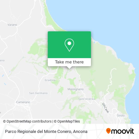 Parco Regionale del Monte Conero map
