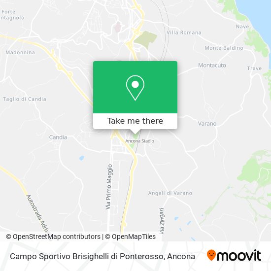 Campo Sportivo Brisighelli di Ponterosso map