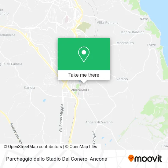 Parcheggio dello Stadio Del Conero map