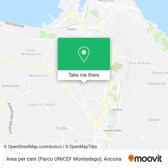 Dog Area (UNICEF Park Montedago) map