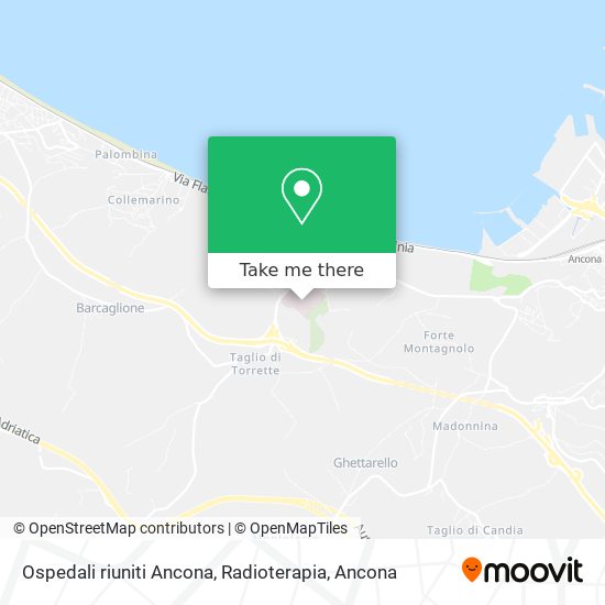 Ospedali riuniti Ancona, Radioterapia map