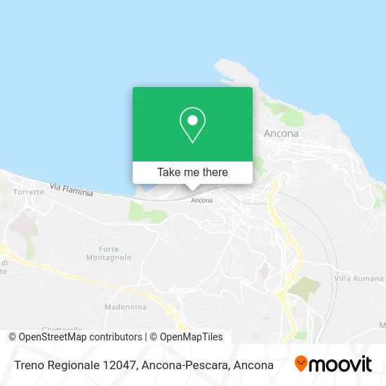 Treno Regionale 12047, Ancona-Pescara map