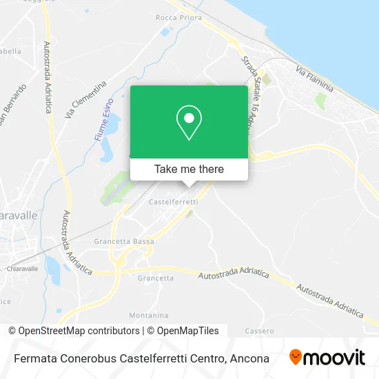 Conerobus Stop Castelferretti Center map