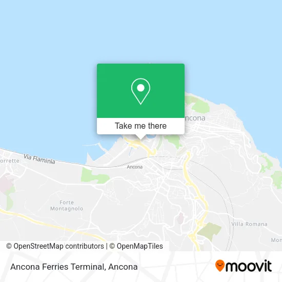 Ancona Ferries Terminal map
