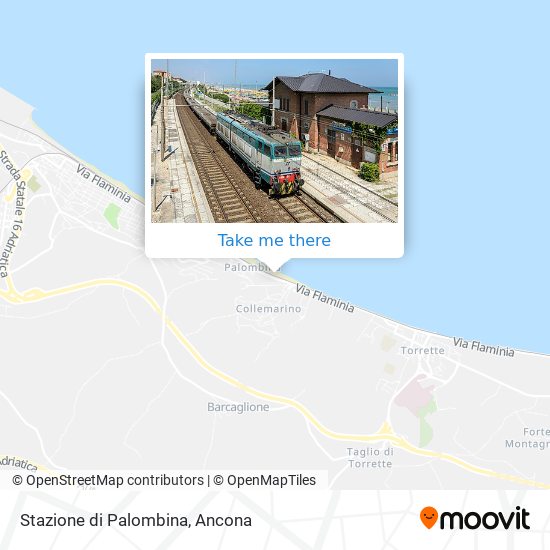 Stazione di Palombina map