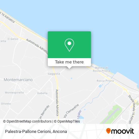 Palestra-Pallone Cerioni map