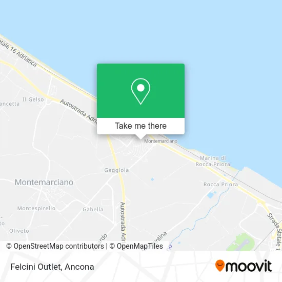 Felcini Outlet map