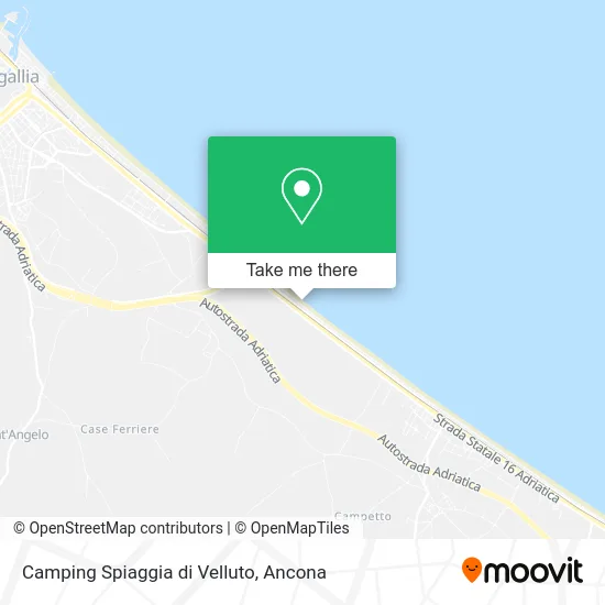 Camping Spiaggia di Velluto map