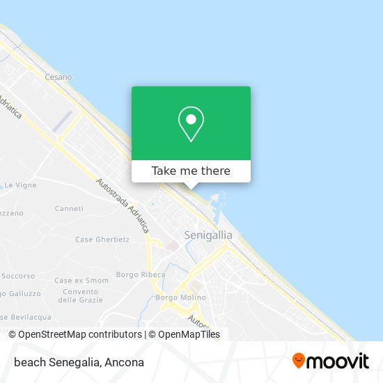 beach Senegalia map