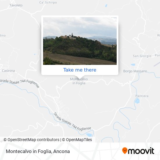 Montecalvo in Foglia map