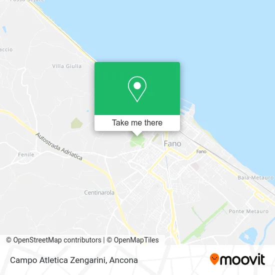 Campo Atletica Zengarini map
