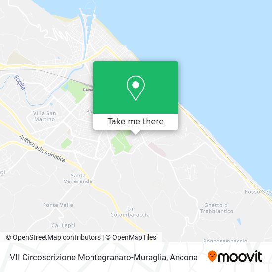 VII Circoscrizione Montegranaro-Muraglia map