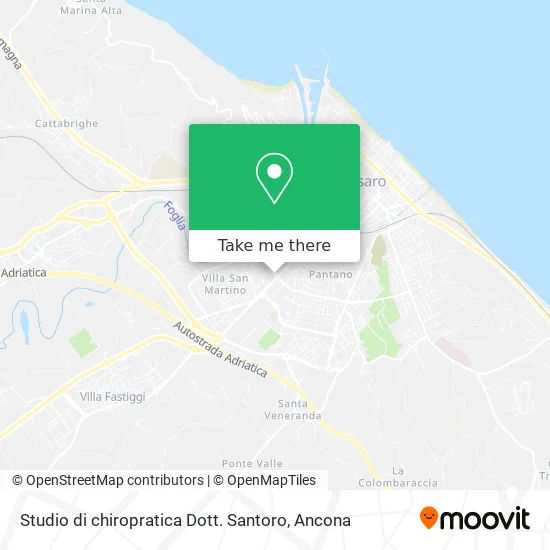 Studio di chiropratica Dott. Santoro map